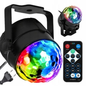 Kula Dyskotekowa Led Projektor Disco Rgb Światła