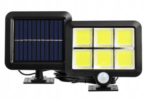 Lampa Solarna Led Czujnik Ruchu Zmierzchu 120 Cob
