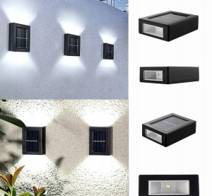 Lampa słoneczna solarna ścienna sensor LED x4szt