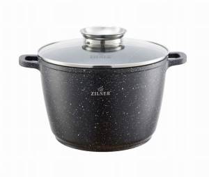 Garnek Głęboki Marmur Non-stick 6,2/24cm Zl 7009