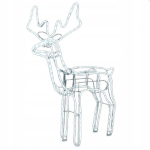 Renifer Led Świecący Ruszający Głową Duży 120 Cm