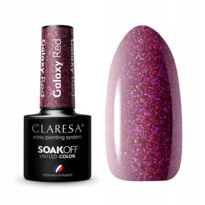 Claresa Lakier Hybrydowy Uv/led Galaxy Red 5ml