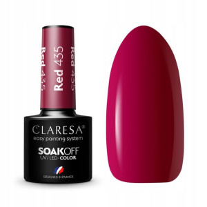 Claresa Lakier Hybrydowy Uv/led Red 435 5ml