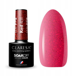 Claresa Lakier Hybrydowy Uv/led Red 431 5ml
