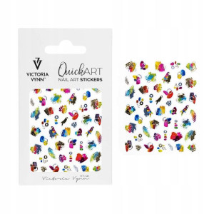 Naklejki na paznokcie QUICK ART 06 medium VV