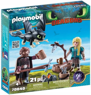Playmobil 70040 Czkawka I Astrid Z Małym Smokiem