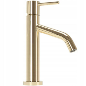 Bateria Umywalkowa Level Złota Gold Niska- Rea