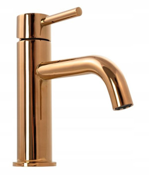 Bateria Umywalkowa Lungo Rose Gold Niska Rea