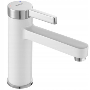 Bateria umywalkowa Polo Niska Biała Chrom - REA