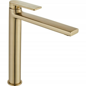 Bateria Umywalkowa Verso Gold Szczotkowana Wysoka