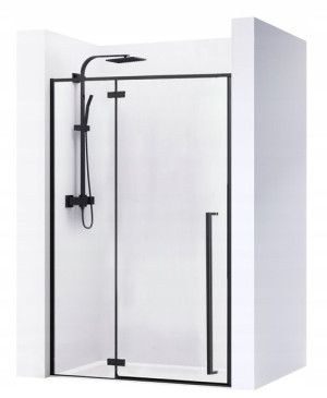 Drzwi Prysznicowe EasyClean Czarne FARGO 110 - REA