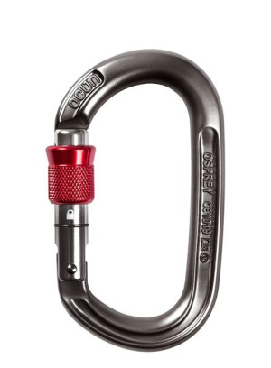 Karabinek Osprey Screw - anthracite/red Ocun