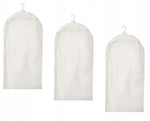 IKEA RENSHACKA pokrowiec na ubrania 105x60cm x3szt
