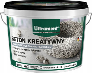 Ultrament Beton Kreatywny Masa Plastyczna 2,5kg