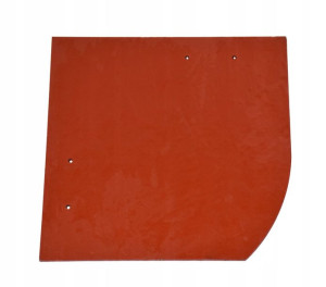 Cembrit Płytka 200x200 Łuk Prawy Czerwona