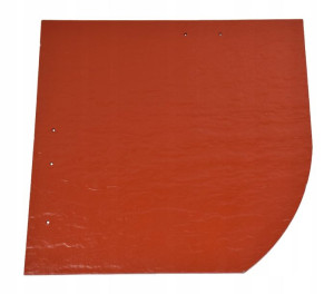 Cembrit Płytka 300x300 Łuk Prawy Czerwona