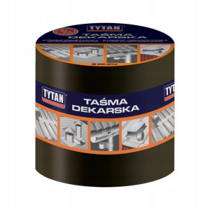 Tytan Taśma Dekarska Ciemny Brąz 15cmx10m