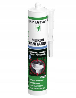 Silikon Sanitarny Bialy 280 Ml Den Braven