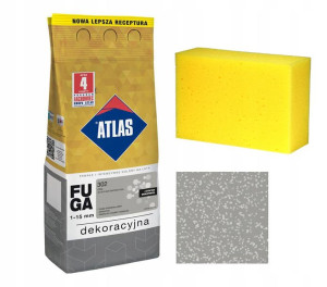 Atlas Fuga Z Brokatem Opal 2kg + Kubala Gąbka