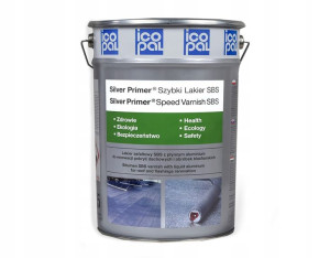 Szybki Lakier Asfaltowy Icopal Silver Primer 17,5l