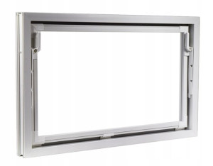 Aco Okno Gospodarcze Uchylne 80x50 Białe Pvc