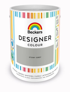 Farba Lateksowa Beckers Designer Stony Grey 5 L