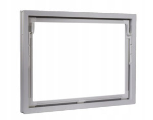 Aco Okno Gospodarcze Uchylne 80x60 Białe Pvc
