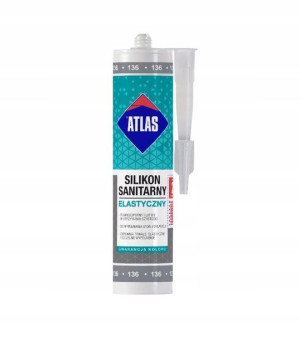 Atlas Silikon Sanitarny Elastyczny Szarobrązowy