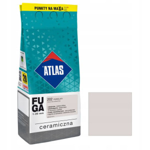Atlas Fuga Ceramiczna 1-20mm 202 Popielaty 2kg