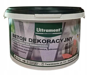 ULTRAMENT Beton Dekoracyjny do odlewów szary 3,5kg