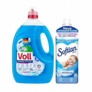 VOLL Żel pranie uniwersal Płyn SOFTLAN Windfrisch