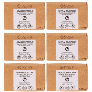 6x Mydło szare Barwa 100 g Hipoalergiczne