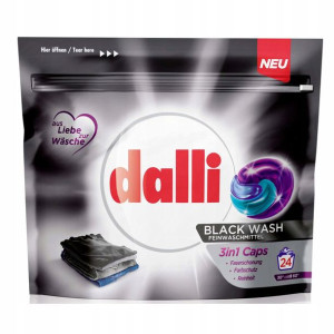 Kapsułki do prania DALLI Black Wash 3in1 24 szt.