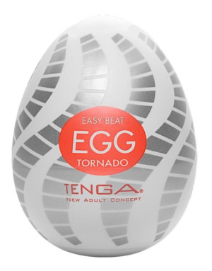 Jajko masturbacyjne Tenga Tornado. Niepowtarzalna struktura wewnętrzna.