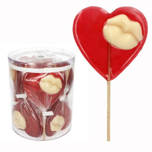 Lizak Serce Usta Duo Na Walentynki 25szt(55g)