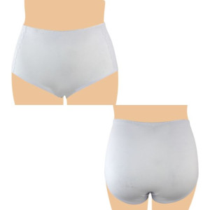 Majtki Damskie Duże Rozmiary 1 Szt. Biały 4xl