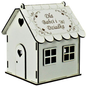 Dla Babci Dziadka  SŁODKI DOMEK  Biały Dla Dziadków
