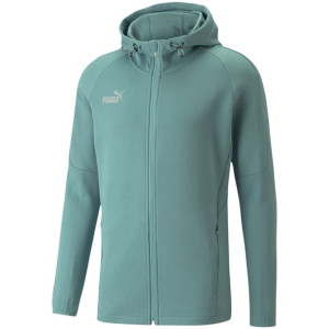Bluza męska puma teamfinal casuals hooded jkt zielona 657383 34