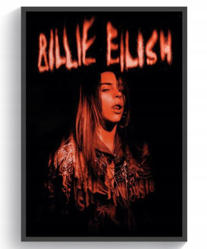 Billie Eilish plakat obraz 40x60 premium jakość