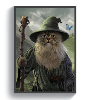 Catdalf Gandlaf LOTR 60x90 plakat obraz premium Q