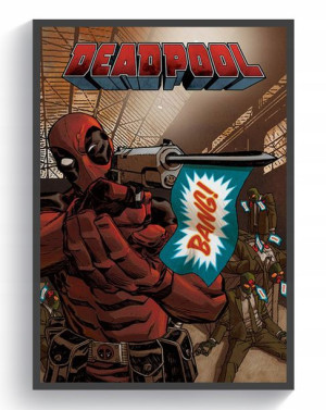 Deadpool Ryan Reynolds 60x90 plakat obraz premium