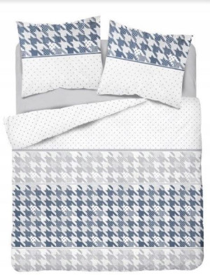 Pościel Flanelowa 160x200 Granat Flanela