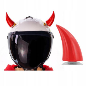 2X ROGI na Kask motocyklowy Czerwone