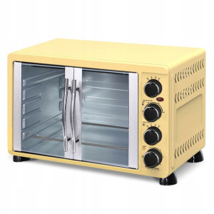 Piekarnik Elektryczny Turbotronic 55L Rożen Termoobieg Grill 2200W Cream
