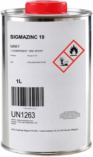 Farba OKRĘTOWA PPG Sigmazinc 19 1L