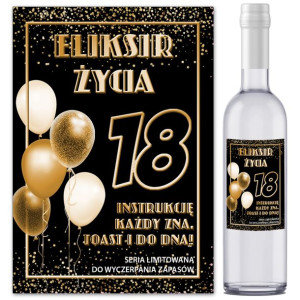Etykiety Naklejki na butelki bimber 10szt ET58