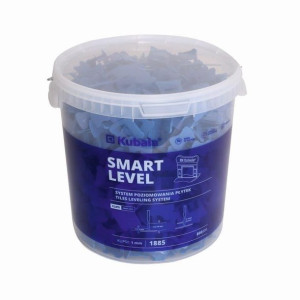 Klipsy SMART LEVEL 1.0mm 800 szt. + wiadro 20L Kubala