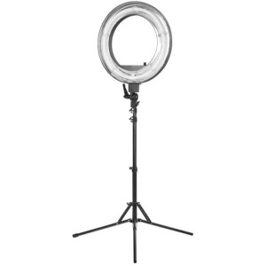 Lampa Pierścieniowa Ring Light 18"""" 55w Fluorescent Czarna + Statyw