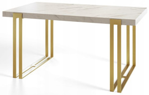Stół rozkładany 180/280 LOFT GOLD metalowe nogi