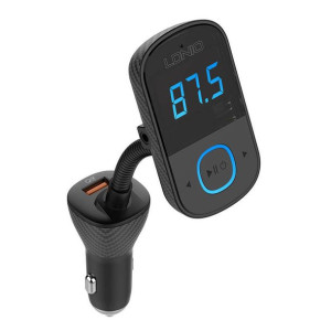 Transmiter FM LDNIO C705Q z Bluetooth, 2x USB + USB-C (czarny)